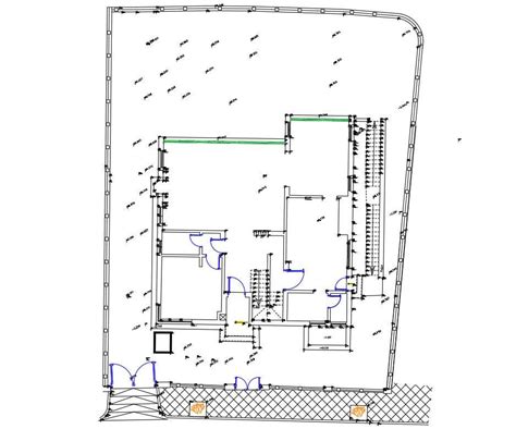 Residence House Plot Layout Plan Drawing Dwg File Cadbull