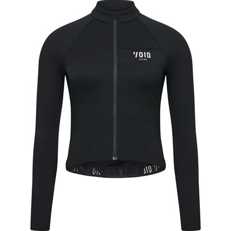 Void Cycling Merino Womens Long Sleeve Jersey Black Bike24