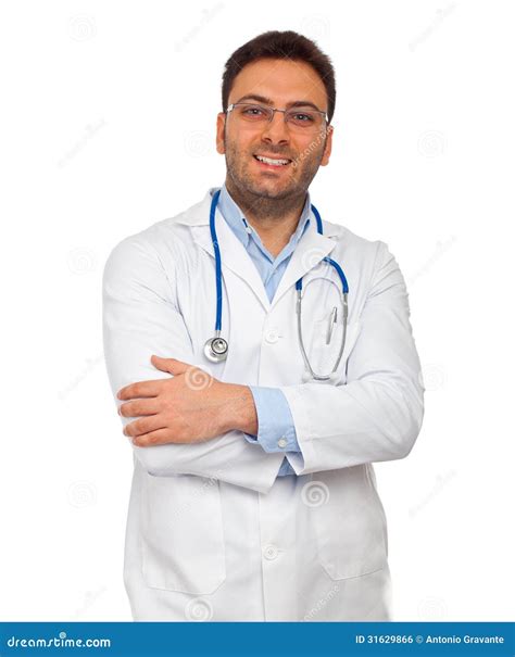 Handsome Young Doctor Stock Photo Image Of Exam Person 31629866