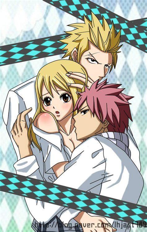sting natsu and lucy anime love couple