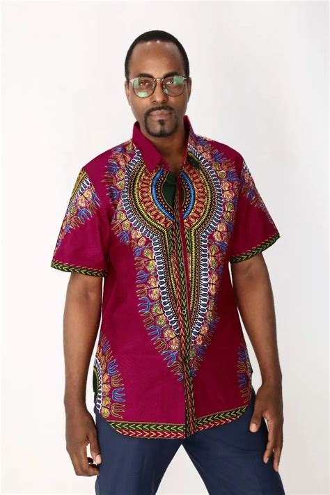 Mannen Afrikaanse Wax Doek Dashiki T Shirts Mens Classic Bazin Riche