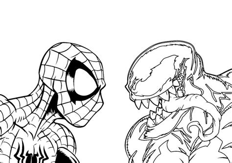 Venom da colorare | disegnidacolorare.it. MARVEL - Spiderman VS Venom | Disegni da Colorare ...