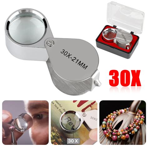 Mini Microscope Jewelers Eye Loupe Magnifier Magnifying Glass Powerful