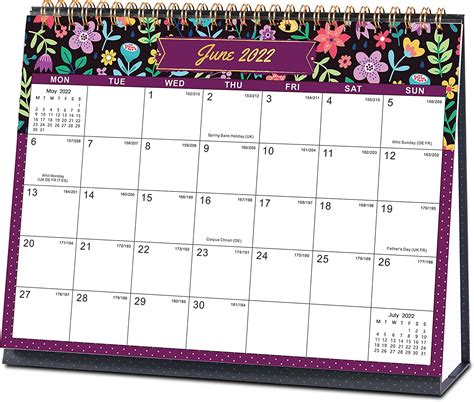 Buy 2022 2023 Desk Calendar Standing Flip 2022 2023 Desktop Calendar