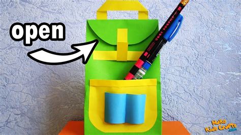 How To Make Backpack Paper Bag Youtube