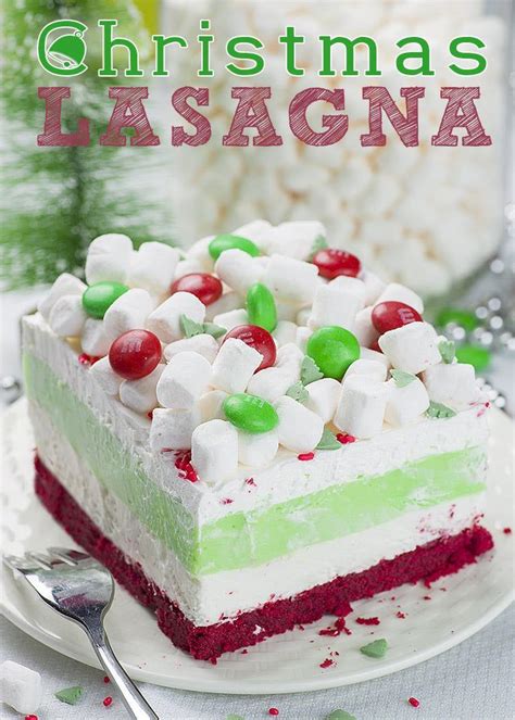 65 festive christmas desserts to get you in the sweet holiday spirit. Christmas Lasagna | Layered Christmas Dessert Recipe With Peppermint
