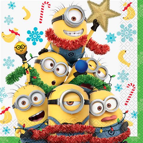 Despicable Me Minions Christmas Luncheon Napkins 65 In 18ct