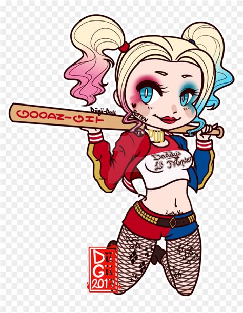 Miss Harley Chibi By Diigii Doll Harley Quinn Chibi Png Free Transparent Png Clipart Images