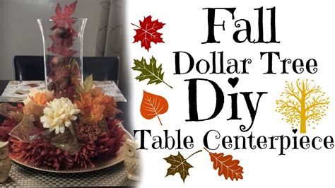 Dollar Tree Diy Autumn Table Centerpiece Youtube
