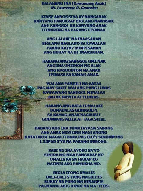 Dalagang Ina Makatang Pinoy Tagalog Poems