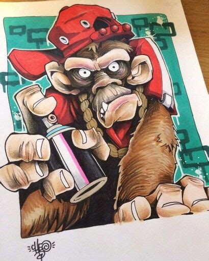 Monkey Bizness Graffiti Characters Mural Art Graffiti Art