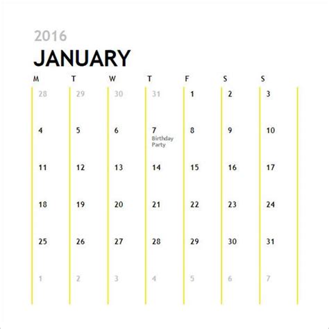 Calendar Template 42 Printable Word Excel Pdf Psd Indesign Eps