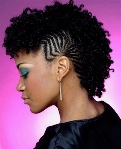 20 collection of black braided faux hawk hairstyles