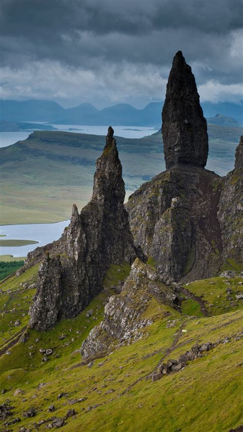 Highland Pinnacles Old Man Of Storr Isle Of Skye Scotland Uk