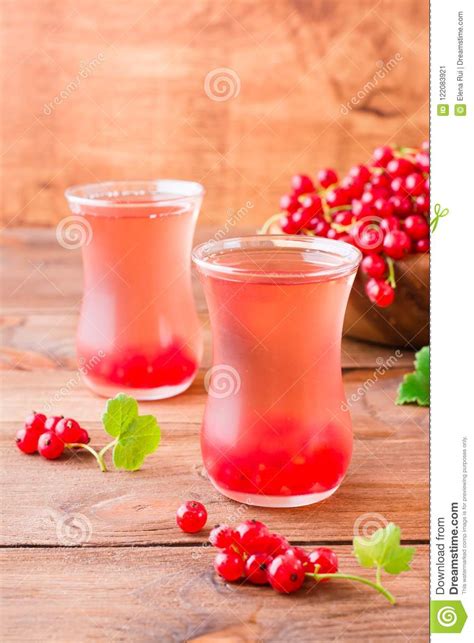 Cold Compote Made From Fresh Red Currant Berries Stock Image Image Of Berry Garden 122083921