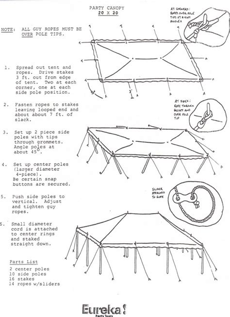 Tent Set Up Instructions 2 White Bear Rental Inc