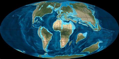 An Image Of The Earth From Space Showing All Its Oceans And Their Major Features Including