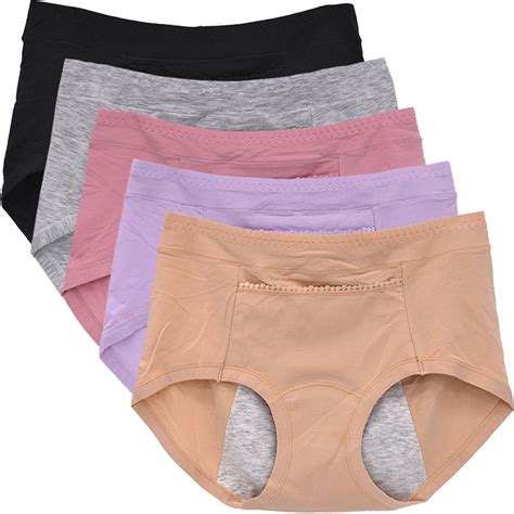 womens panty with pocket physiological pants leakproof period panties cotton black underpants