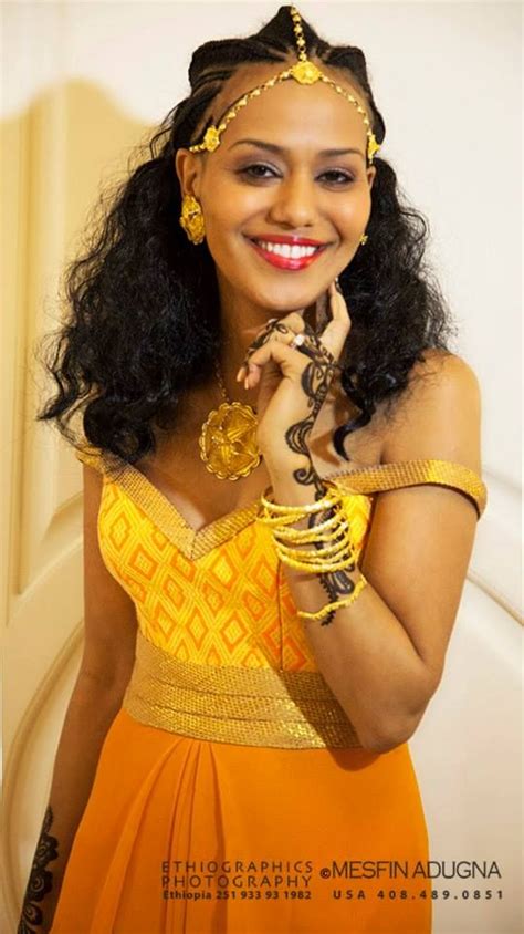 Orange Habesha Kemis Ethiopian Beauty Ethiopian Dress Ethiopian Braids Ethiopian Traditional