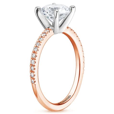 K Rose Gold Beverly Diamond Engagement Ring Pointers Jewellers Fine Jewelry Retailer In