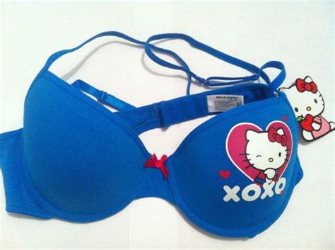 Hello Kitty Blue Xoxo Bra 36a Ebay Bras Panties Underwear Hello Kitty Kitty Kitty Cute