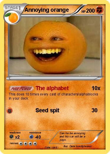 Pokémon Annoying Orange 2082 2082 The Alphabet My Pokemon Card