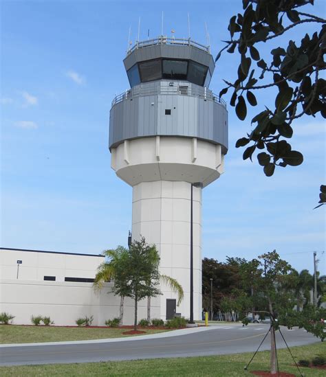 Air Traffic Control Tower Atct And Base Building Facility Pond And Company