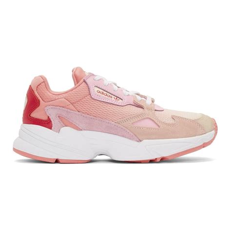 Adidas Originals Leather Pink Falcon Sneakers Lyst