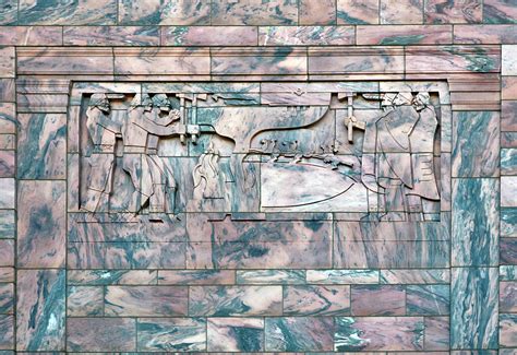 Bas Relief Wall Of The Joslyn Art Museum Which Opened In Omaha