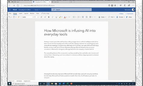 Microsoft Releases Transcription Services In Word My Techdecisions