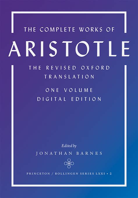 The Complete Works Of Aristotle By Aristotle Book Read Online