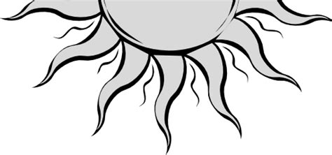 Free Sun Clipart Black And White Pictures Clipartix