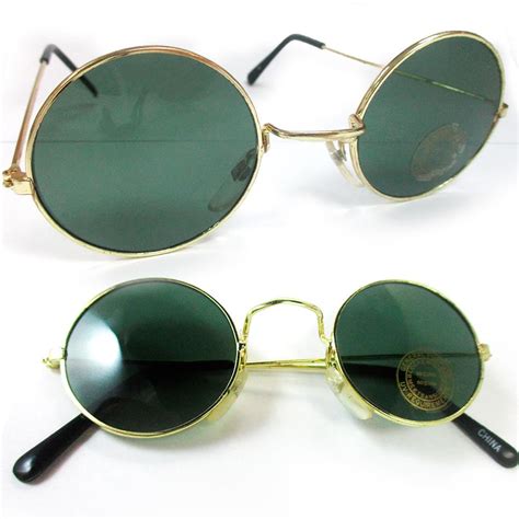 Zhrz Kzxrurx John Lennon Sunglasses Round Shades Wire Frame Colored