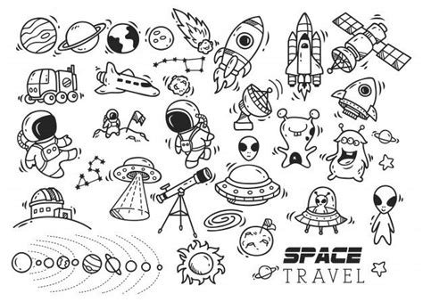 Explore The Galaxy With This Space Themed Doodle