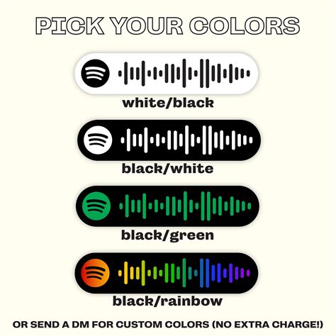 Spotify Song Album Playlist Custom Code Sticker Music Etsy