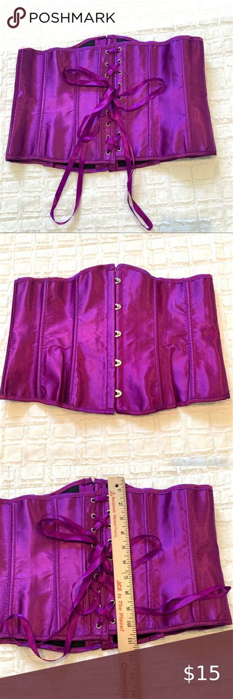 Purple Satin Lace Up Corset Purple Satin Satin Laces Clothes Design
