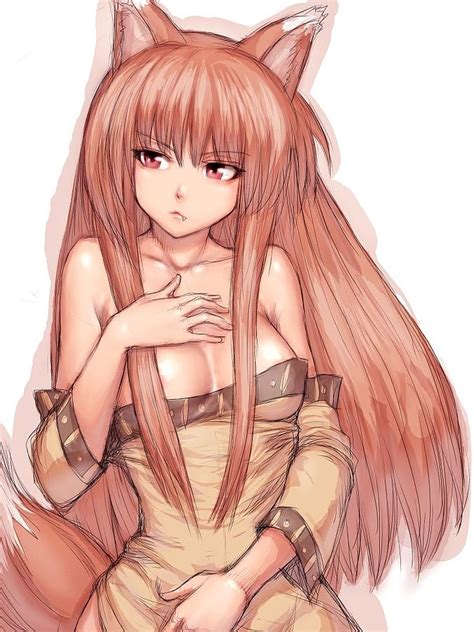 Holo Spice And Wolf Drawing By Fumio Pixels