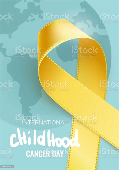 February 15th International Childhood Cancer Awareness Day Stock