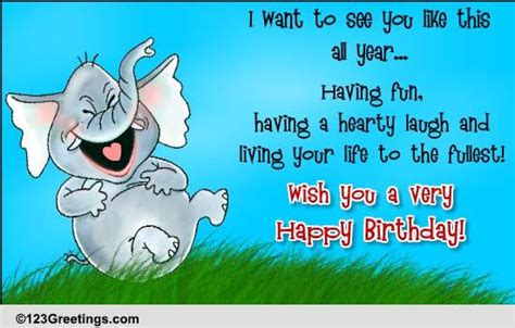 Have A Hearty Laugh Free Funny Birthday Wishes Ecards Greeting Cards