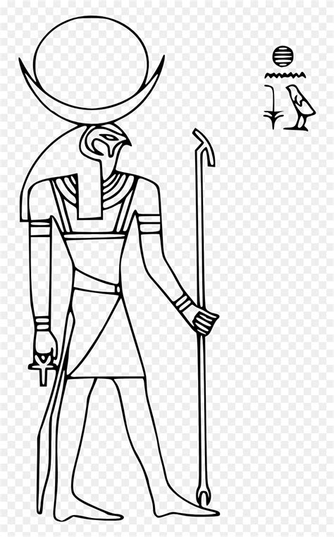 Sledding Drawing Egyptian Ra Egyptian God Drawing Clipart 5322675