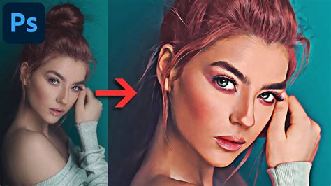 How To Cartoon Yourself In Photoshop Portrait Effect Tutorial Youtube