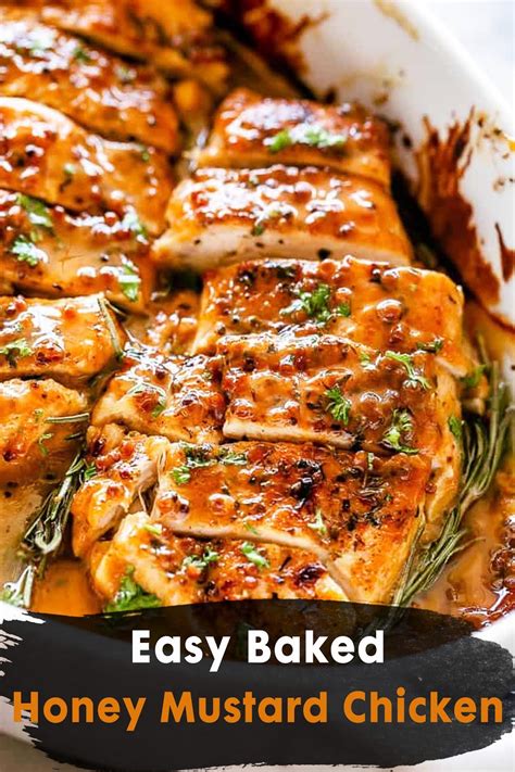 Baked honey mustard chicken breast with a touch of lemonmy gorgeous recipes. Easy Baked Honey Mustard Chicken - 3 SECONDS
