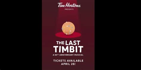 Tim Hortons Creates A Stage Musical Called The Last Timbit