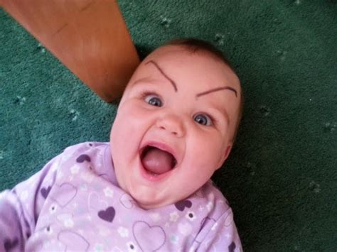 Most Hilarious Baby Eyebrows Gone Horribly Wrong Dashingamrit