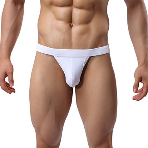 g romtic big size backless mens underwear spandex jockstrap briefs pouch thong xl white