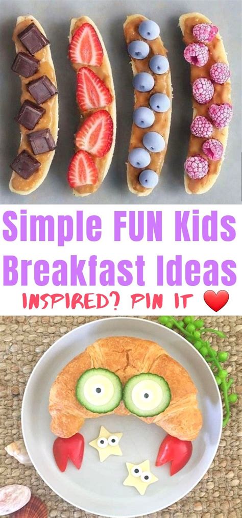 😍 Try These Simple But Fun Kids Breakfast Ideas Fun Kid Breakfast