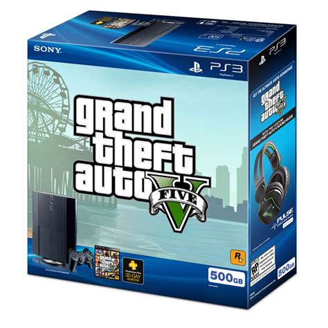 Sony Playstation 3 500gb Grand Theft Auto V Bundle Cech 4001c Tvs