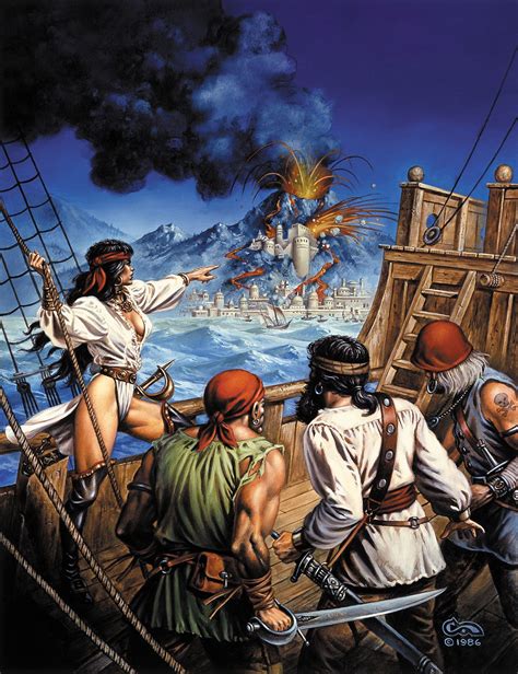 Pirates Print Fantasy Art Pirate Art Fantasy Illustration