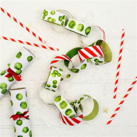 Christmas Sprout Colourful Paper Chains By Postbox Party