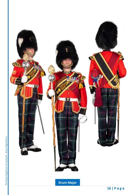 2 Scots Royal Highland Fusiliers No1a Dress Ceremonial Drum Major